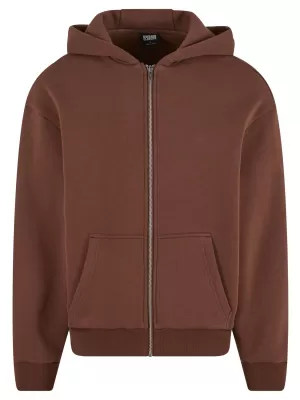 Muški sweatshirt URBAN CLASSICS TB7284 ČOKOLADNO SMEĐA