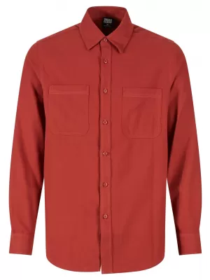 Košulja URBAN CLASSICS TB6357 TAMNA HRĐA