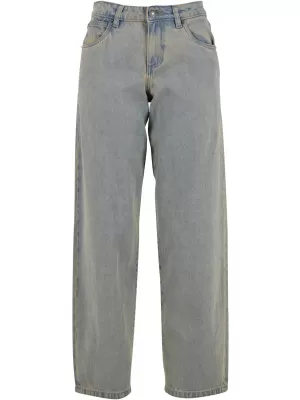 Ženske traperice URBAN CLASSICS TB7127 NOVO SVIJETLO PLAVO PRLJAVO OPRANO