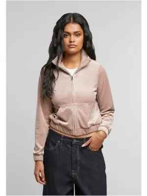 Ženski sweatshirt URBAN CLASSICS TB7113 ROSE ROSE