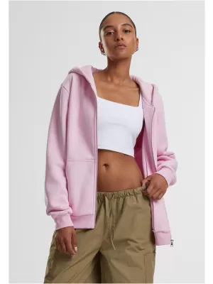 Ženski sweatshirt URBAN CLASSICS TB7286 NJEŽNO RUŽIČASTA