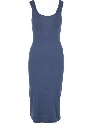Haljina URBAN CLASSICS TB6190 VINTAGE PLAVA