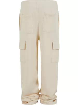 Dječje trenirke URBAN CLASSICS UCK6857 BIJELO/PIJESAK