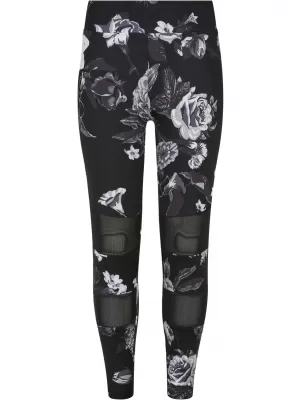 Tajice URBAN CLASSICS UCK4005 TAMNI CVJETNI AOP