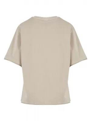 Ženska majica kratkih rukava URBAN CLASSICS TB7465 ČELIČNO SIVA
