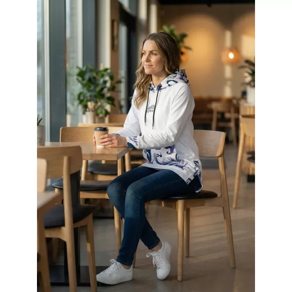  Ženska funkcionalna dukserica premija ALTISPORT VOJ/ALW065MI03 BIJELA/LJUBIČASTA 