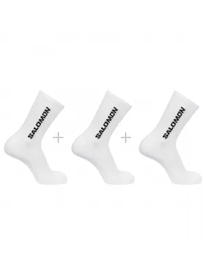 Čarape SALOMON EVERYDAY CREW 3-PACK LC2086000 BIJELO/BIJELO/BIJELO
