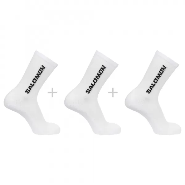  Čarape SALOMON EVERYDAY CREW 3-PACK LC2086000 BIJELO/BIJELO/BIJELO 
