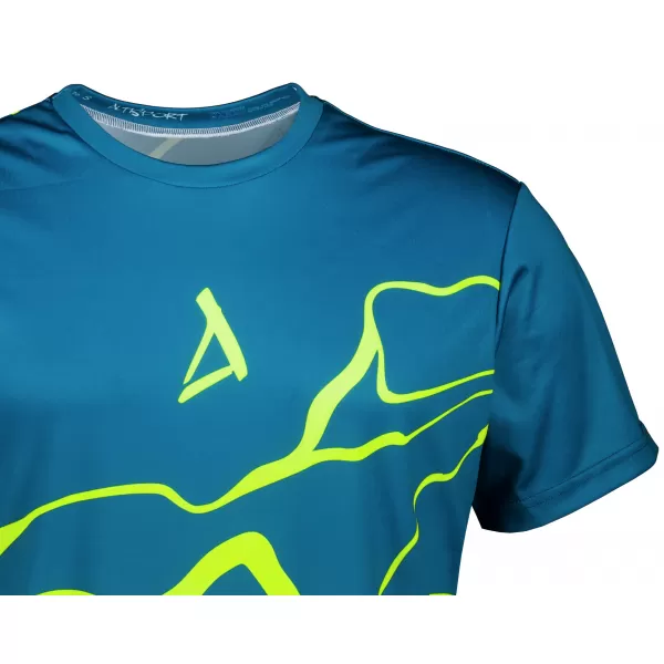  Muška premium funkcionalna majica ALTISPORT VOJ/ALM073TR01 TAMNO-FLUO ŽUTA 