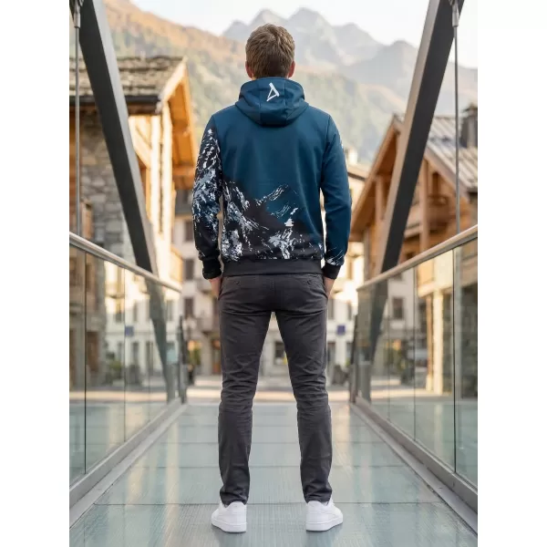  Muška dukserica na zip premium ALTISPORT VOJ/ALM059MI02 MORNARICA 