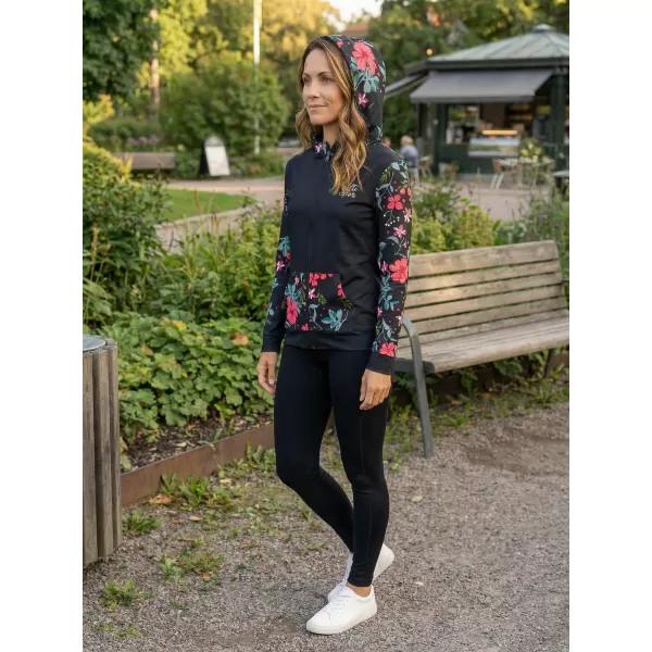  Ženska dukserica na Zip Premium ALTISPORT VOJ/ALW063MI02 CRNI -ZELEN 