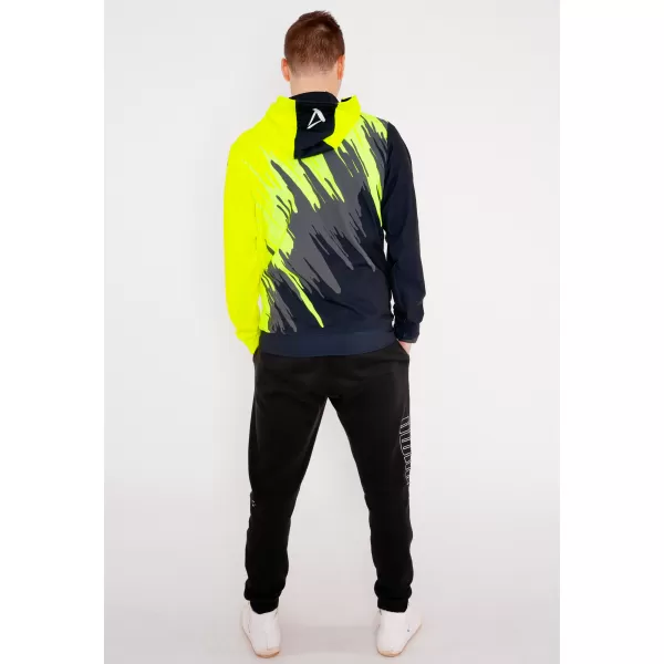  Muška dukserica na zip premium ALTISPORT VOJ/ALM006MI02 CRNI -UKUSAN 