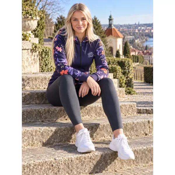  Ženska dukserica na Zip Premium ALTISPORT VOJ/ALW063MI02 TAMNO LJUBIČASTA 