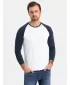 Košulja OMBRE OM-LSCL-0105 BIJELA I MORNARICA
