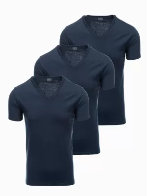 Košulja OMBRE OM-TSBS-0233 3X MORNARSKO PLAVA