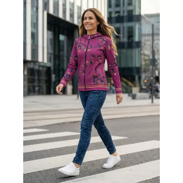 Ženska premium majica s patentnim zatvaračem ALTISPORT VOJ/ALW024MI02 LJUBIČASTA 