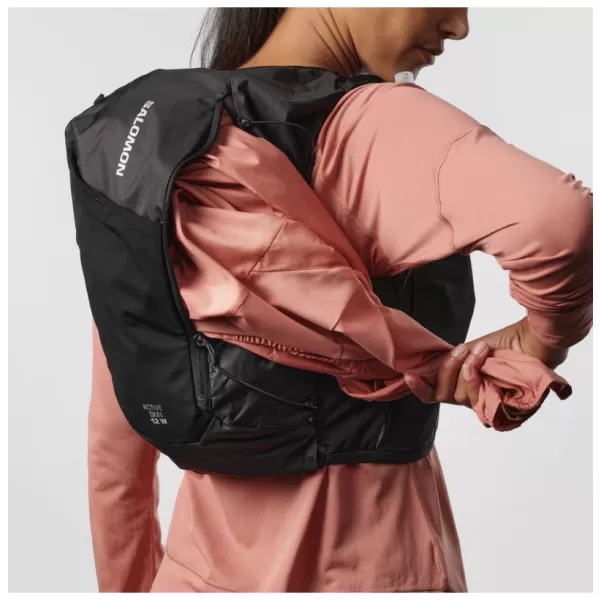  Ženski ruksak SALOMON ACTIVE SKIN 12 WOMEN SET LC2178600 CRNO/METALNO 
