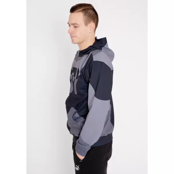  Muška dukserica na zip premium ALTISPORT VOJ/ALM056MI02 CRNI 