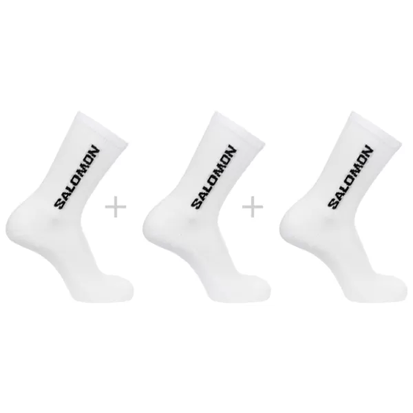  Čarape SALOMON EVERYDAY CREW 3-PACK LC2086000 BIJELO/BIJELO/BIJELO 