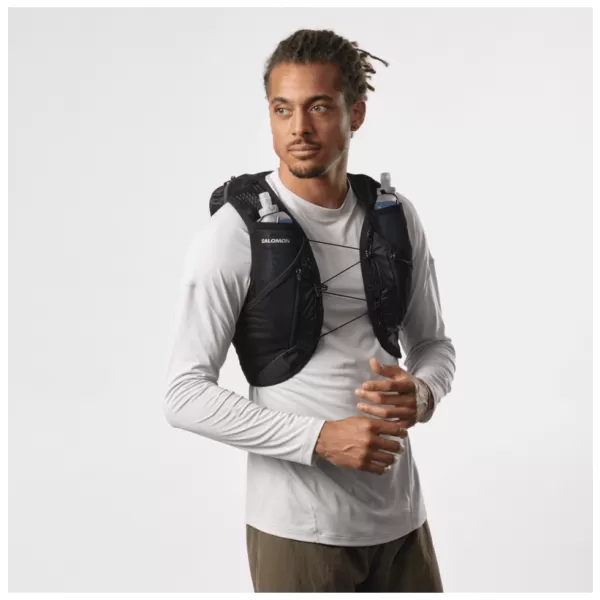  Muški ruksak SALOMON ACTIVE SKIN 12 SET LC2177400 CRNO/METALNO 