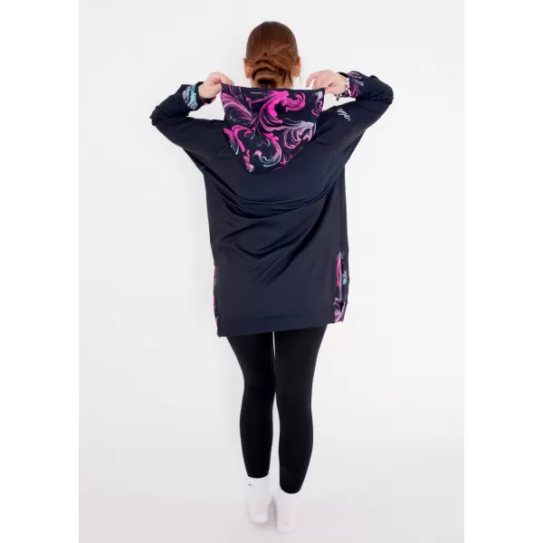  Ženska funkcionalna dukserica premija ALTISPORT VOJ/ALW065MI03 CRNO -PINK 