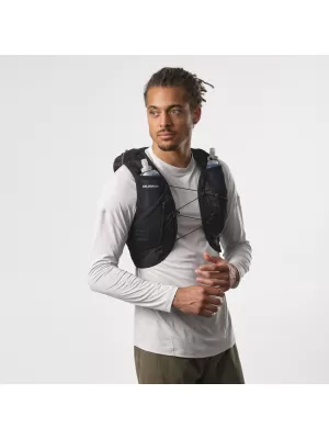 Muški ruksak SALOMON ACTIVE SKIN 12 SET LC2177400 CRNO/METALNO