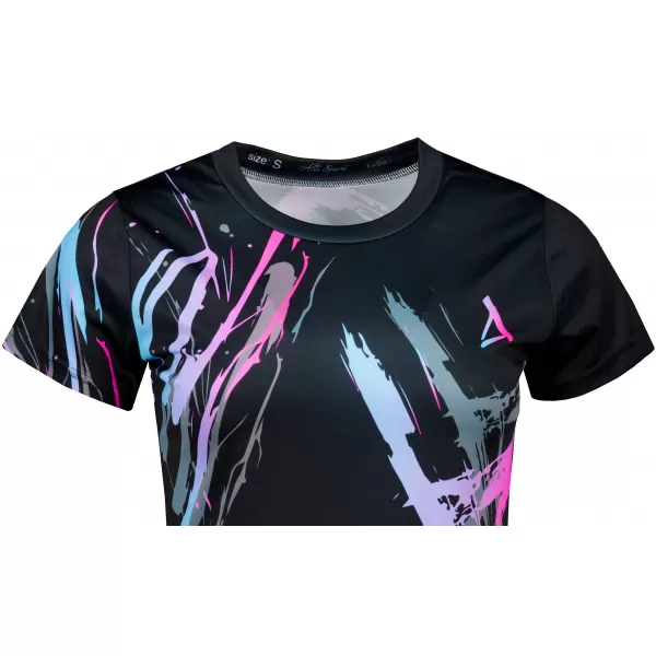  Ženska funkcionalna majica premium ALTISPORT VOJ/ALW074TR01 CRNO -PINK 
