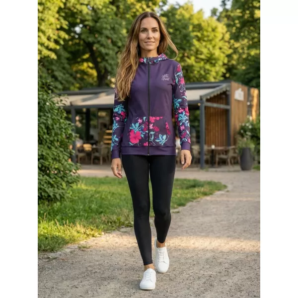  Ženska premium majica s patentnim zatvaračem ALTISPORT VOJ/ALW063MI02 FUKSIJA 