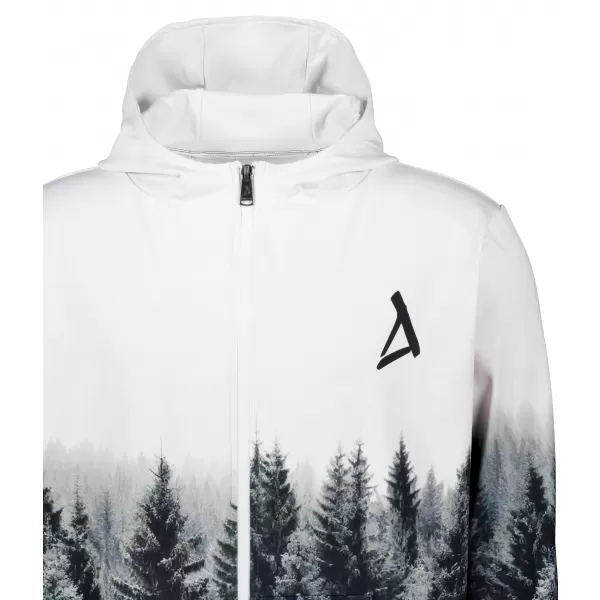  Muška dukserica na zip premium ALTISPORT VOJ/ALM058MI02 BIJELA -ZGRAMA 