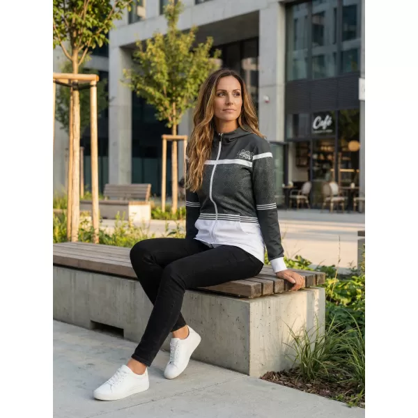  Ženska dukserica na Zip Premium ALTISPORT VOJ/ALW023MI02 SIVA 