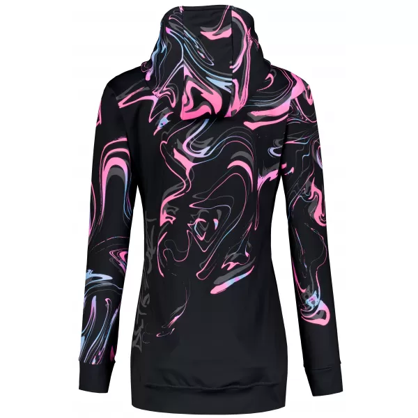  Ženska dukserica na Zip Premium ALTISPORT VOJ/ALW064MI02 CRNO -PINK 