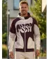 Muška dukserica na zip premium ALTISPORT VOJ/ALM056MI02 BEŽ/CRVENA