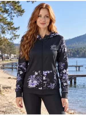 Ženska dukserica na Zip Premium ALTISPORT VOJ/ALW063MI02 CRNI