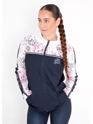 Ženska premium majica s patentnim zatvaračem ALTISPORT VOJ/ALW008MI02 CRNA