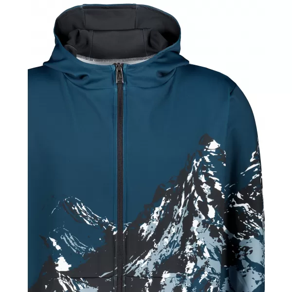  Muška dukserica na zip premium ALTISPORT VOJ/ALM059MI02 MORNARICA 