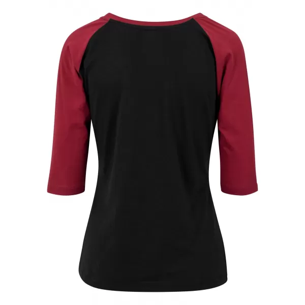  Košulja URBAN CLASSICS TB733 CRNA/BORDO 