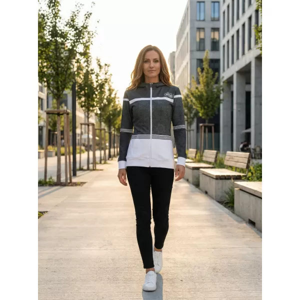  Ženska dukserica na Zip Premium ALTISPORT VOJ/ALW023MI02 SIVA 