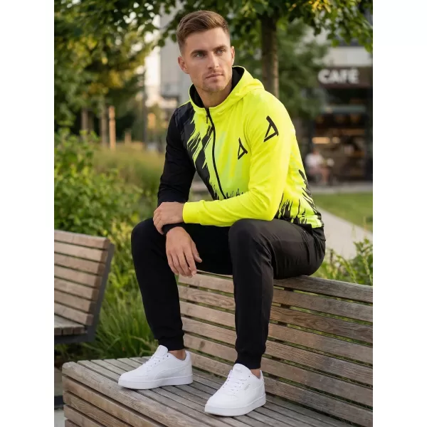  Muška dukserica na zip premium ALTISPORT VOJ/ALM006MI02 CRNI -UKUSAN 