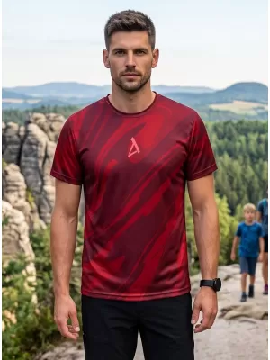 Muški funkcionalni majica premium ALTISPORT VOJ/ALM072TR01 VINO CRVENA