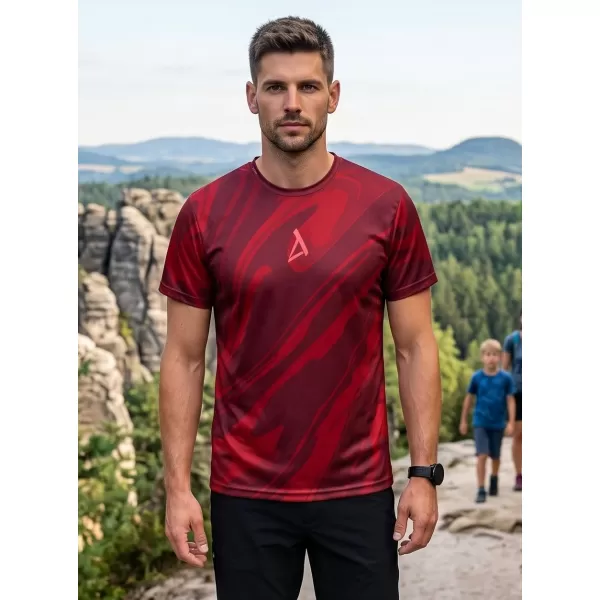  Muški funkcionalni majica premium ALTISPORT VOJ/ALM072TR01 VINO CRVENA 