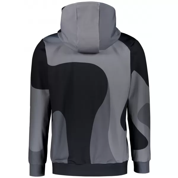  Muška dukserica na zip premium ALTISPORT VOJ/ALM056MI02 CRNI 
