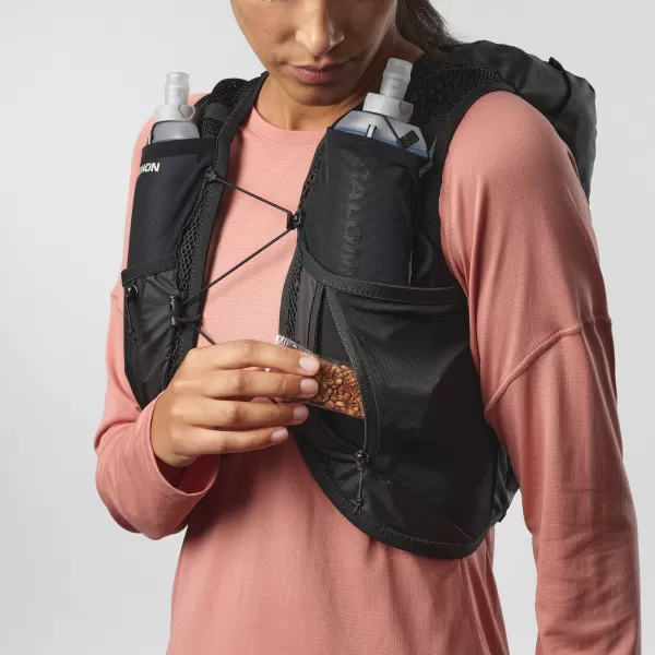  Ženski ruksak SALOMON ACTIVE SKIN 12 WOMEN SET LC2178600 CRNO/METALNO 