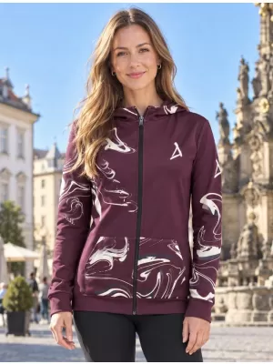 Ženska dukserica na Zip Premium ALTISPORT VOJ/ALW064MI02 RUDA