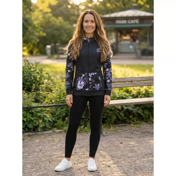  Ženska dukserica na Zip Premium ALTISPORT VOJ/ALW063MI02 CRNI 