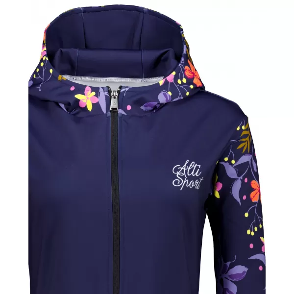  Ženska dukserica na Zip Premium ALTISPORT VOJ/ALW063MI02 TAMNO LJUBIČASTA 