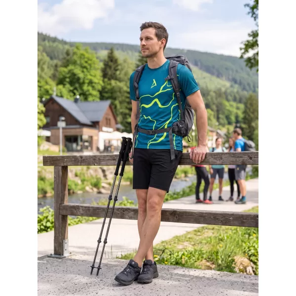  Muška premium funkcionalna majica ALTISPORT VOJ/ALM073TR01 TAMNO-FLUO ŽUTA 