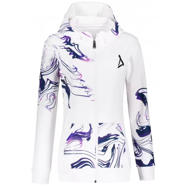 Ženska dukserica na Zip Premium ALTISPORT VOJ/ALW064MI02 BIJELI -VIOLET 