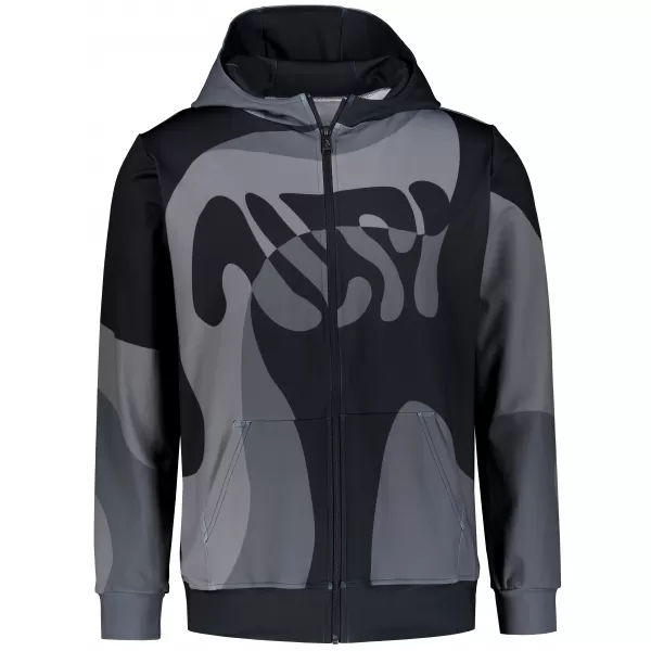  Muška dukserica na zip premium ALTISPORT VOJ/ALM056MI02 CRNI 