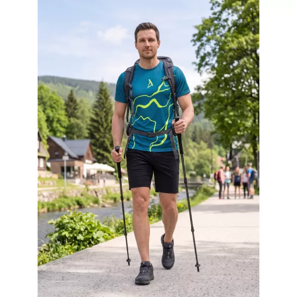  Muška premium funkcionalna majica ALTISPORT VOJ/ALM073TR01 TAMNO-FLUO ŽUTA 