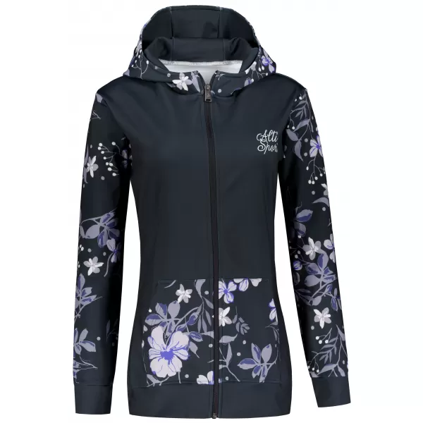  Ženska dukserica na Zip Premium ALTISPORT VOJ/ALW063MI02 CRNI 